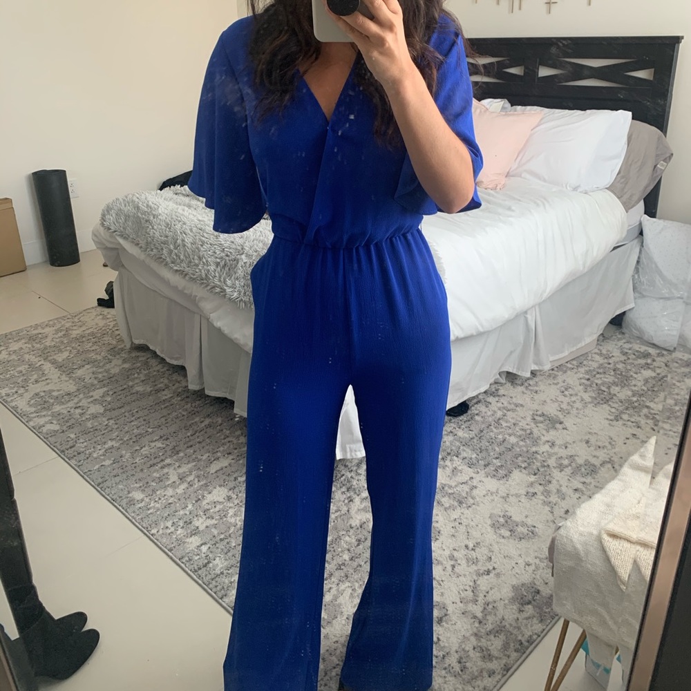 Royal blue jumpsuit
